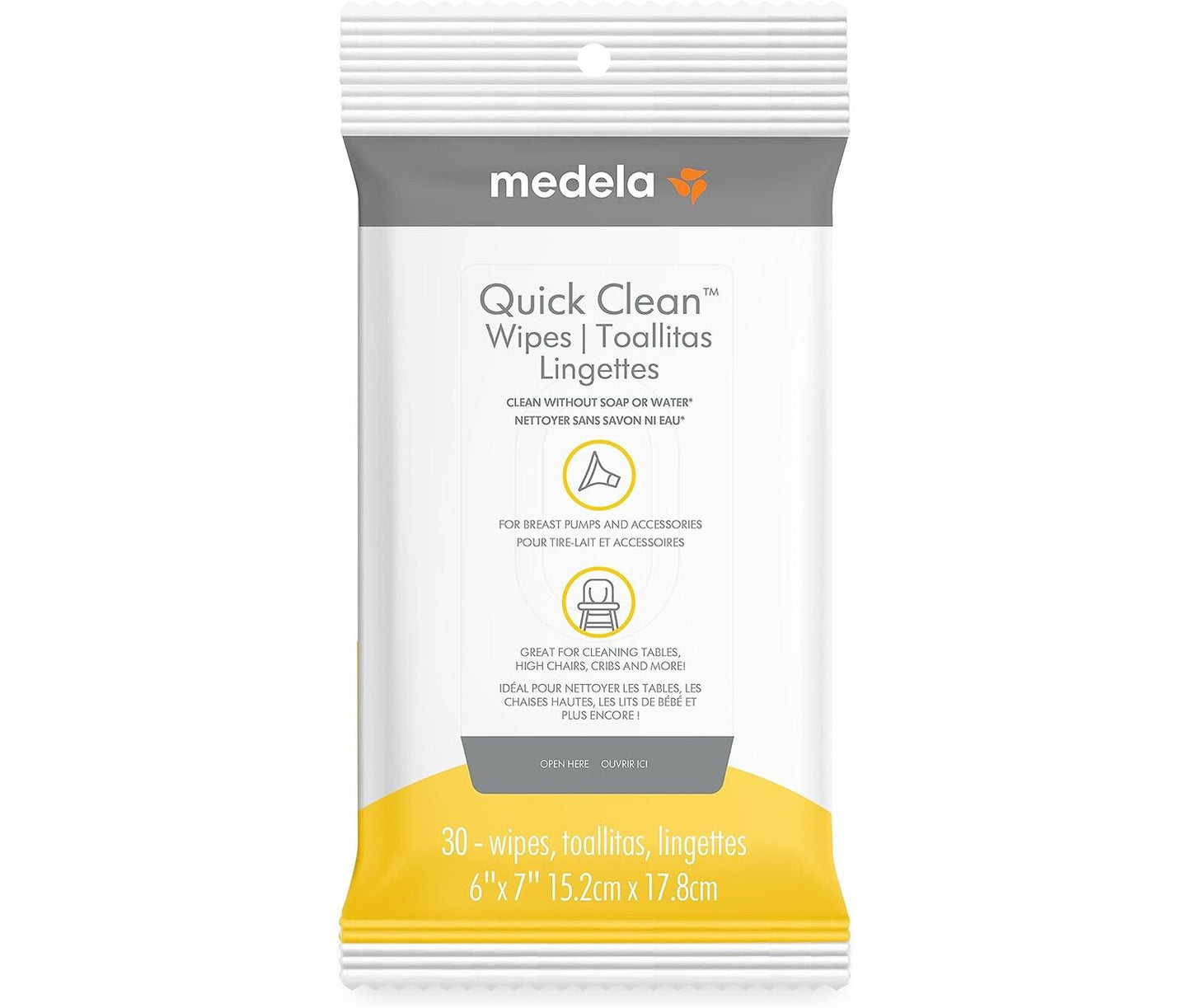 Quick Clean™ breast pump & accessory wipes