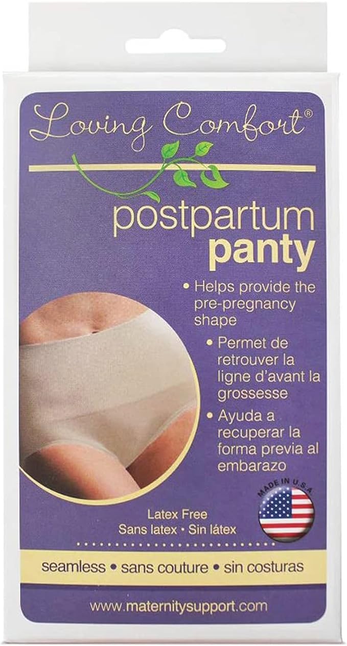 Loving Comfort Postpartum Panty, Seamless, High Waist C-Section Underwear, Post-Pregnancy Belly Shaper