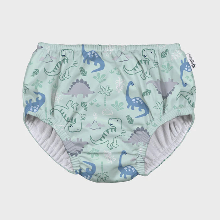 Eco Pull-up Swim Diaper Sage Dino