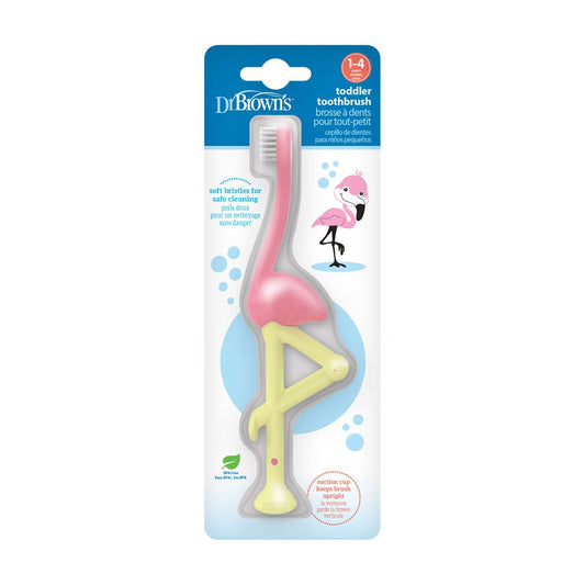 Dr. Brown’s™ Toddler Toothbrush, Flamingo, 1-Pack