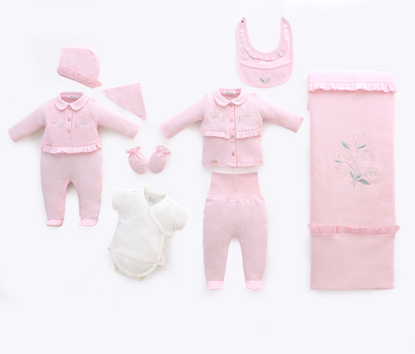 Baby Girl Newborn Set Of 10 Pieces
