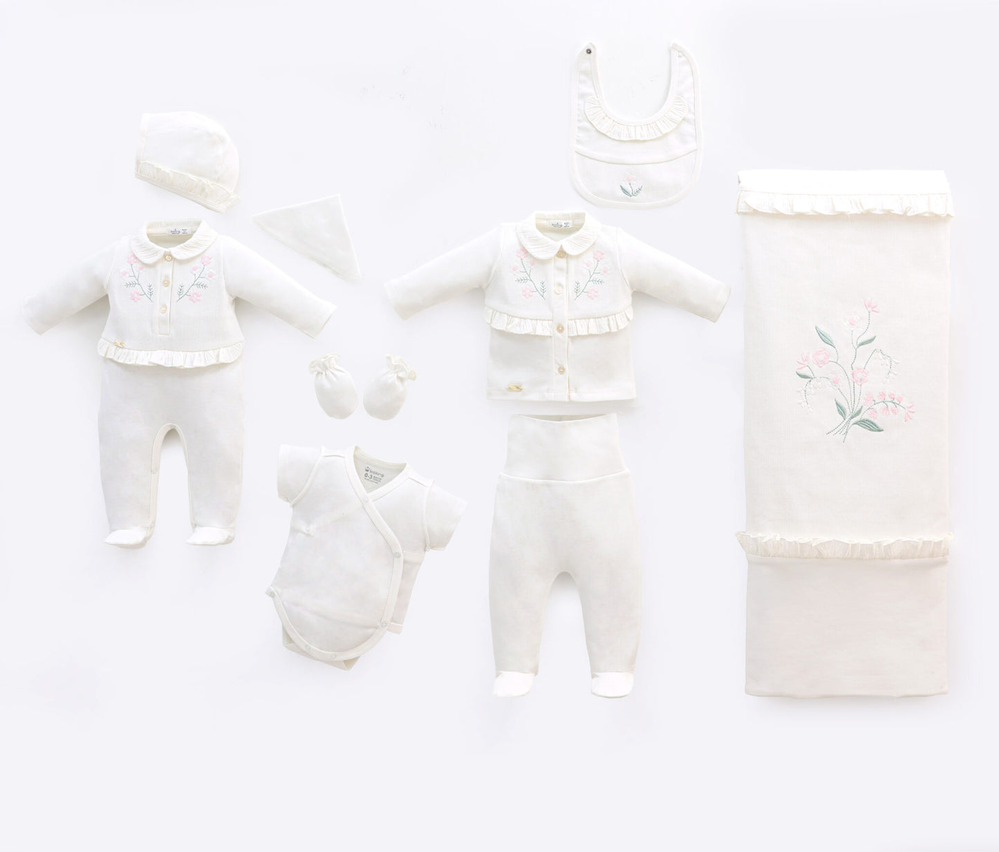 Baby Girl Newborn Set Of 10 Pieces