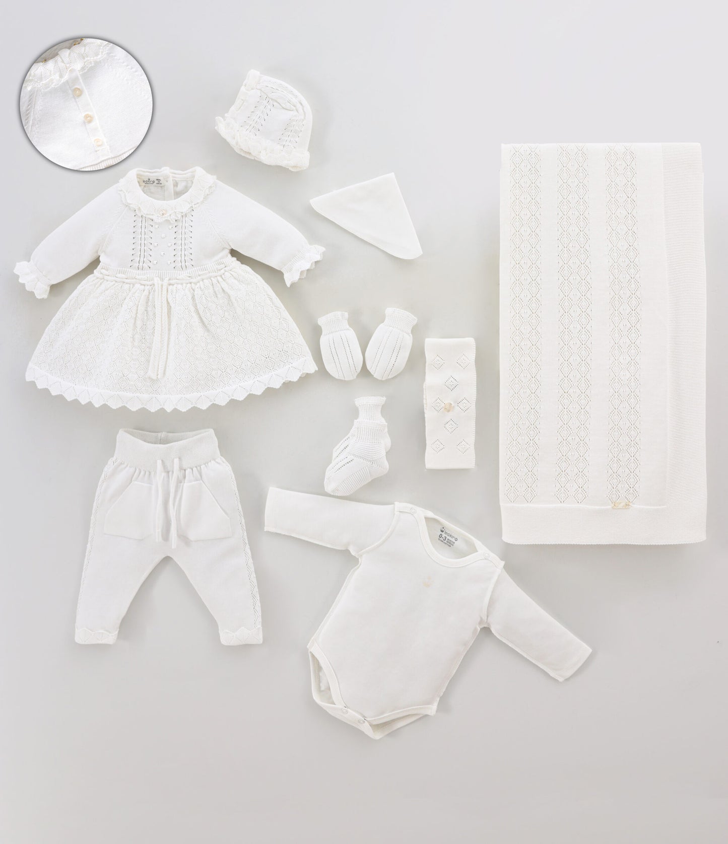 Baby Girl Newborn Set Of 7 Pieces