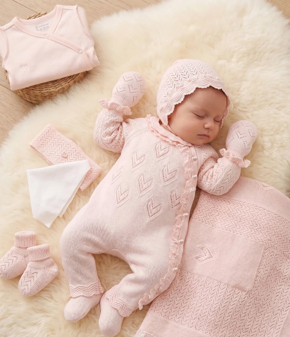 Baby Girl Newborn Set Of 7 Pieces