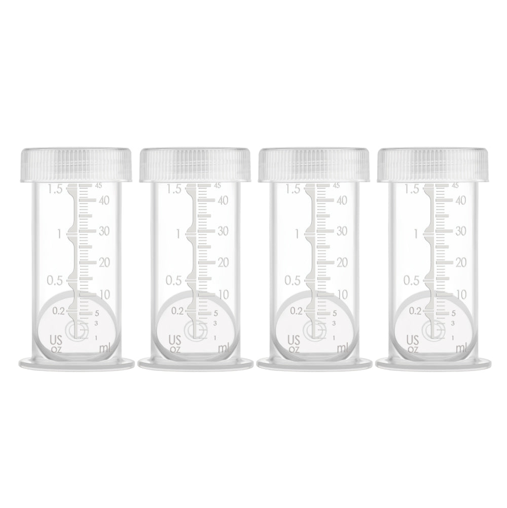 Contenedor diseñado para almacenar calostro y leche