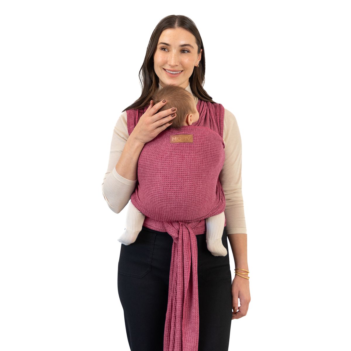 Waffle Knit Wrap - Desert Rose