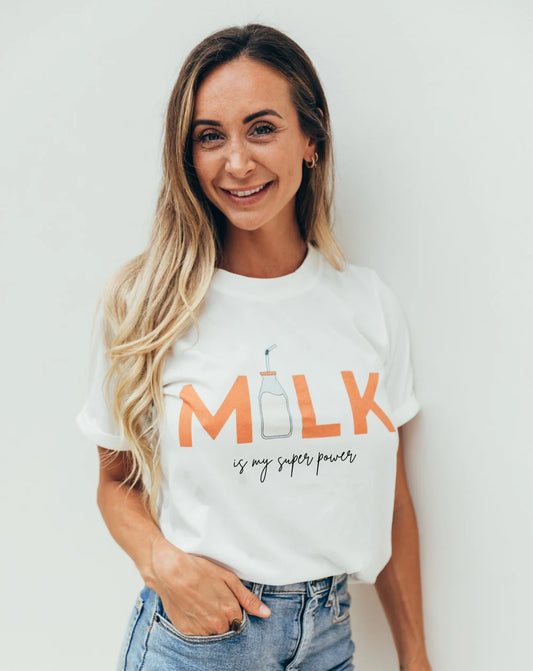 Playera de lactancia super power