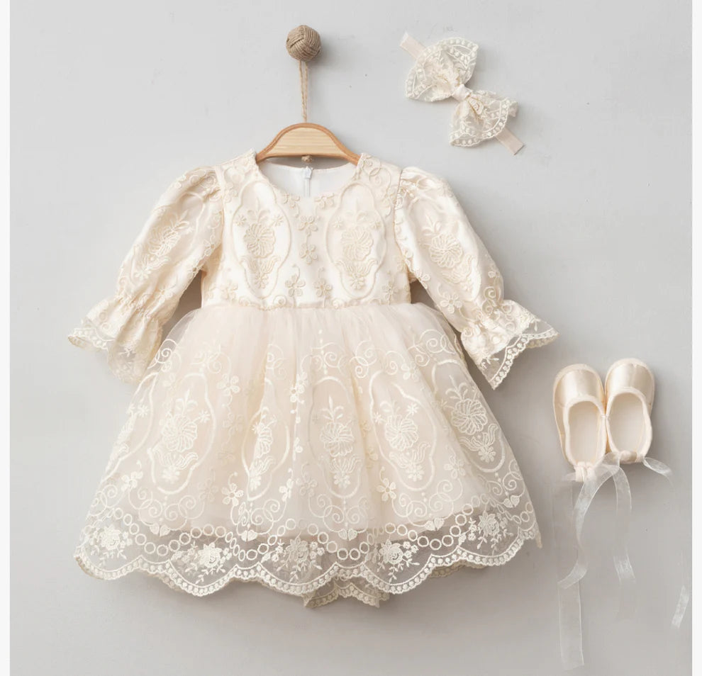 Ivory Lace Ceremony Dress