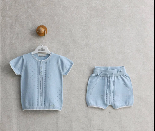 Baby Boy Blue Knit Set