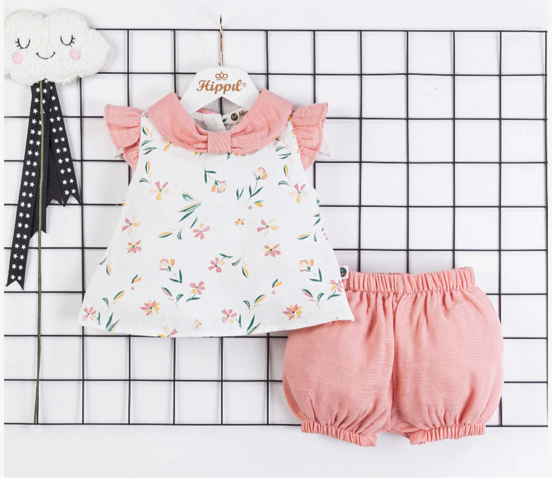 Baby Girl Floral Muslin Set
