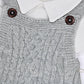 Baby Boy 3 Pieces Gray Jumper with Long Sleeve Shirt