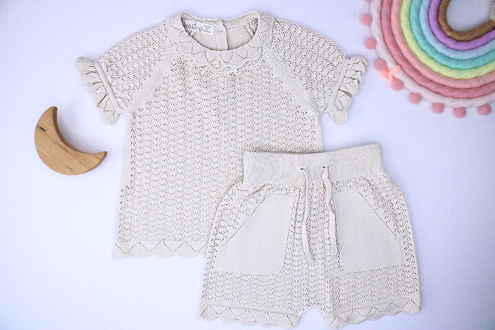 Baby Girl Short 2 Piece Set Cotton