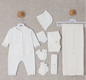 Baby Girl White 8 piece NewBorn Set