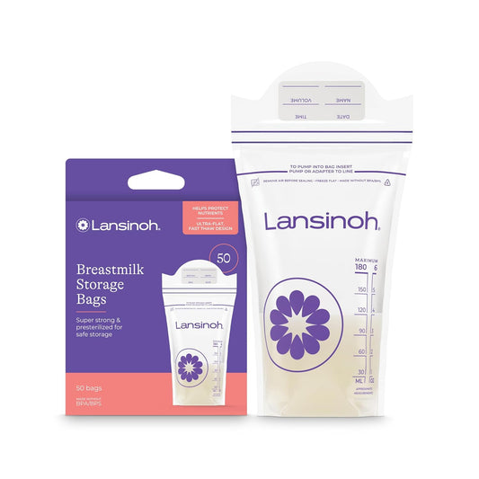 Lansinoh Breastmilk Storage Bags, 50 Count,