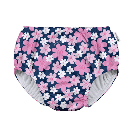 Eco Pull-up Swim Diaper Navy Blooms