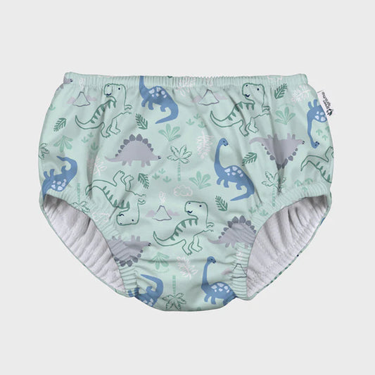 Eco Pull-up Swim Diaper Sage Dino