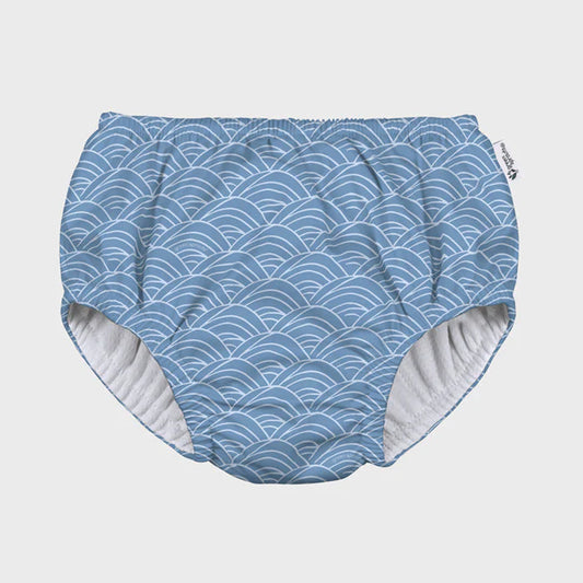 Eco Pull-up Swim Diaper Blue Waves