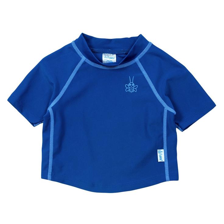 Boys Swimsuit - Short Sleeve Rashguard Shirt