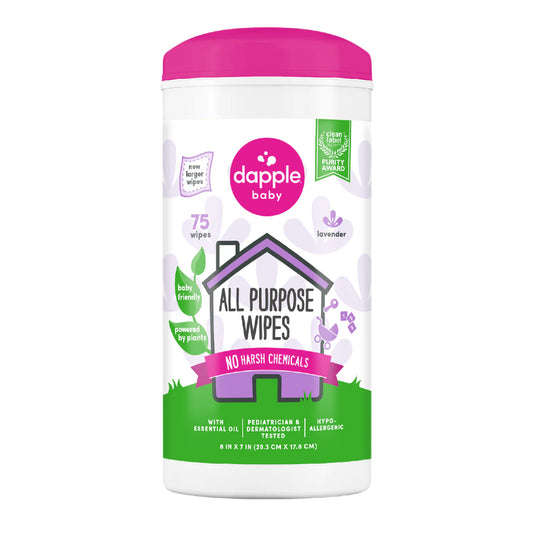 Dapple All Purpose Cleaner Wipes, Lavender, 75ct