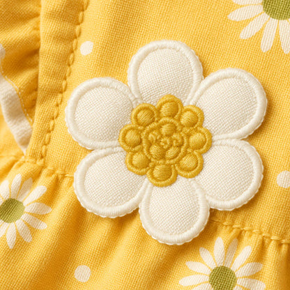 Baby Girl Daisy Cotton Set