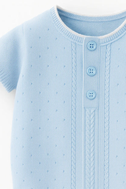 Baby Boy Blue Knit Set