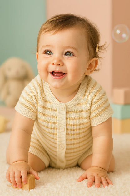 Baby Boy Short Overalls Cotton