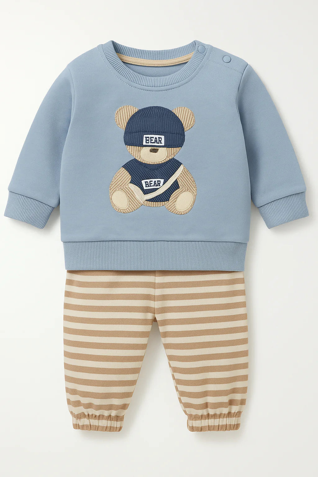 Green Teddy Bear Cotton Set