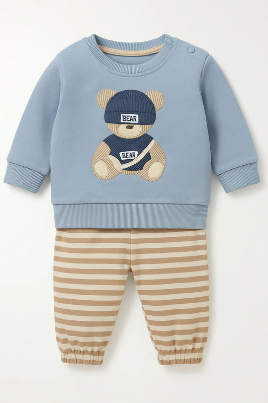 Green Teddy Bear Cotton Set