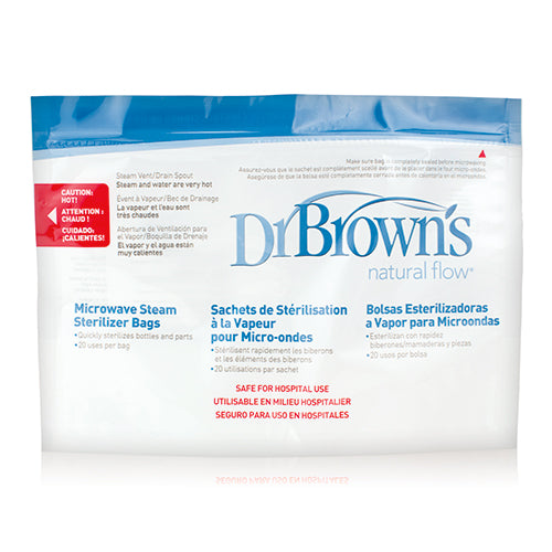 Dr. Brown’s™ Microwave Steam Sterilizer Bags, 5-Pack