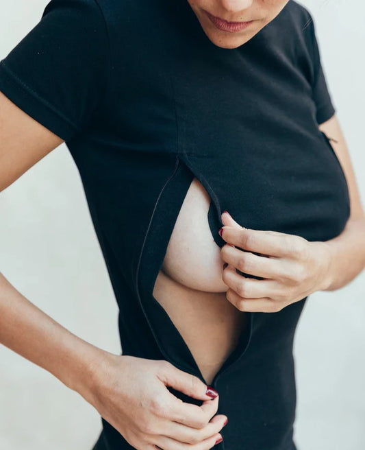 Vestido de lactancia negro