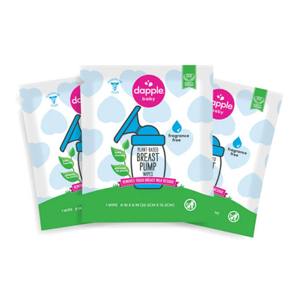 Dapple Baby Breast Pump Cleaner Wipes, Fragrance Free, 30ct