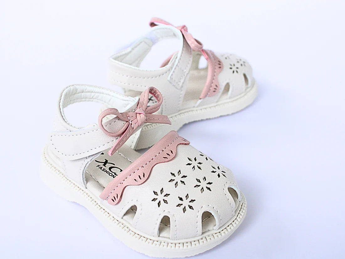 Baby Girl White & Pink Sandal