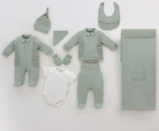 Baby Boy Newborn Set Of 10 Pieces