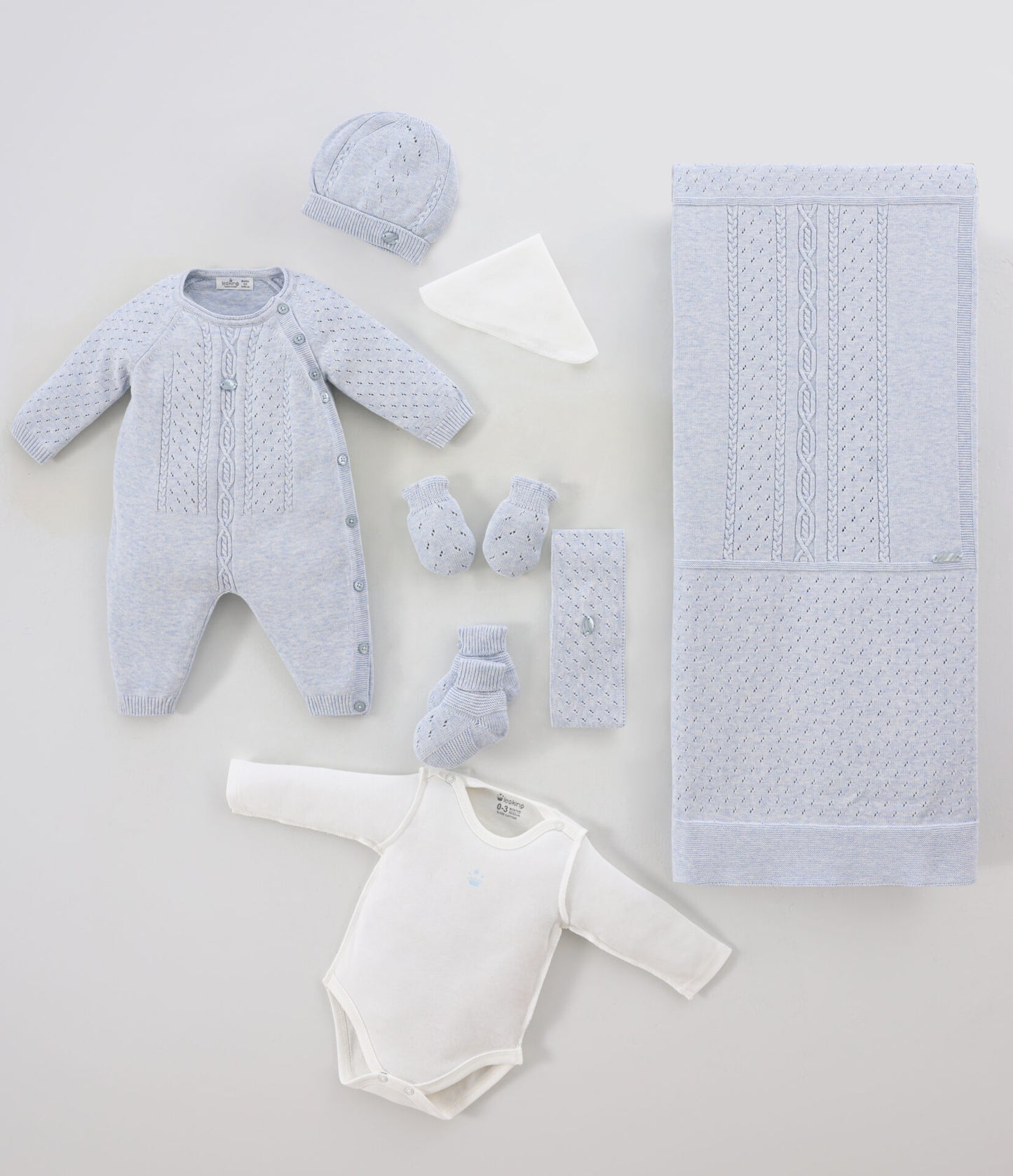 Baby Boy Newborn Set Of 7 Pieces – Blue