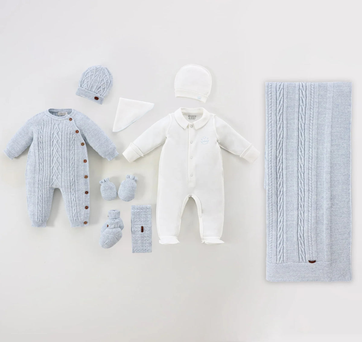 Baby Boy Newborn Set Of 8 Pieces