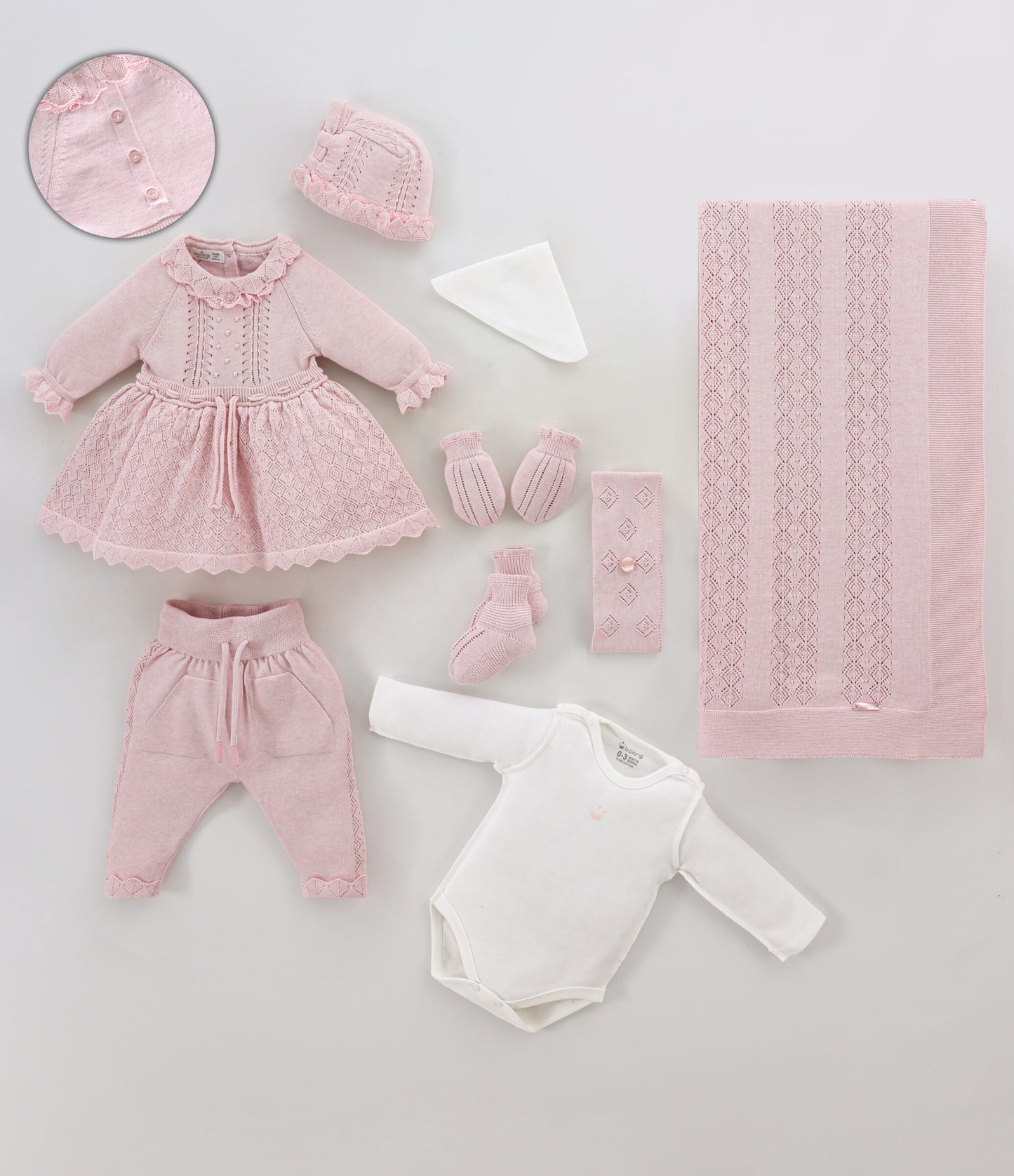 Baby Girl Newborn Set Of 7 Pieces