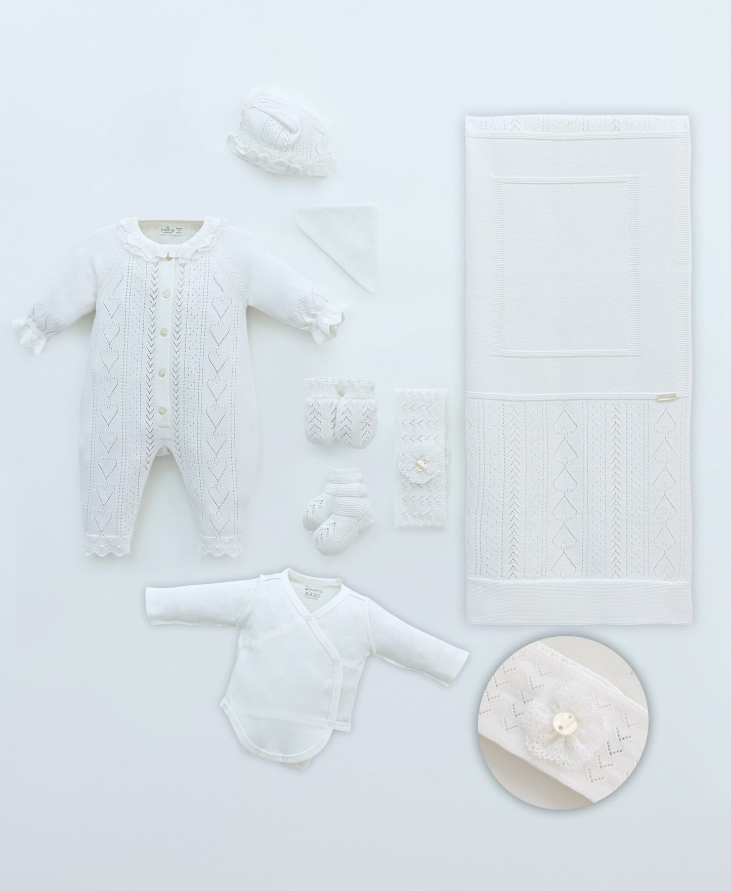 Baby Girl Newborn Set Of 8 Pieces