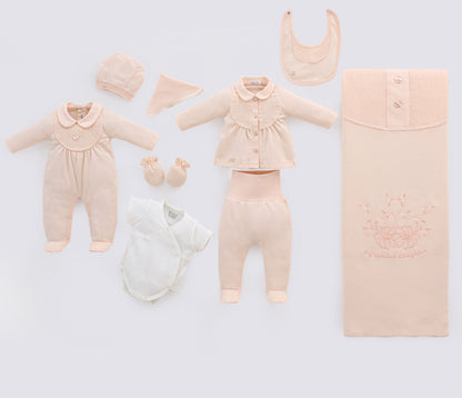 Baby Girl Newborn Set Of 9 Pieces