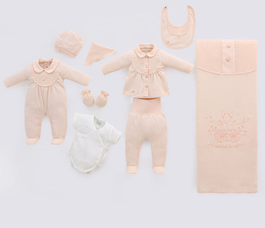 Baby Girl Newborn Set Of 9 Pieces