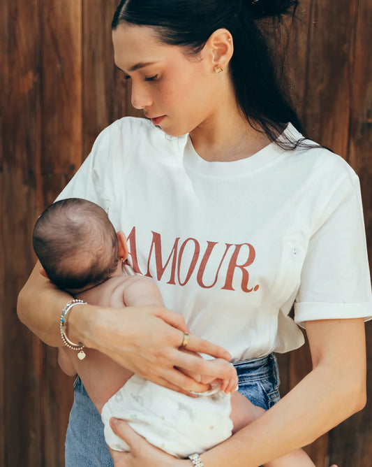 Playera de lactancia amour