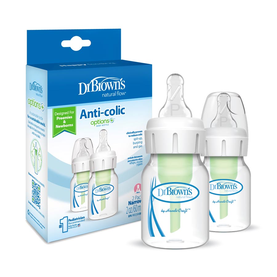 Baby Bottle 2-Pack with Preemie Flow