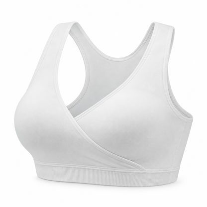 Bra de lactancia estilo deportivo con frente cruzado