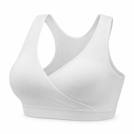 Bra de lactancia estilo deportivo con frente cruzado