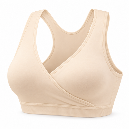 Bra de lactancia estilo deportivo con frente cruzado