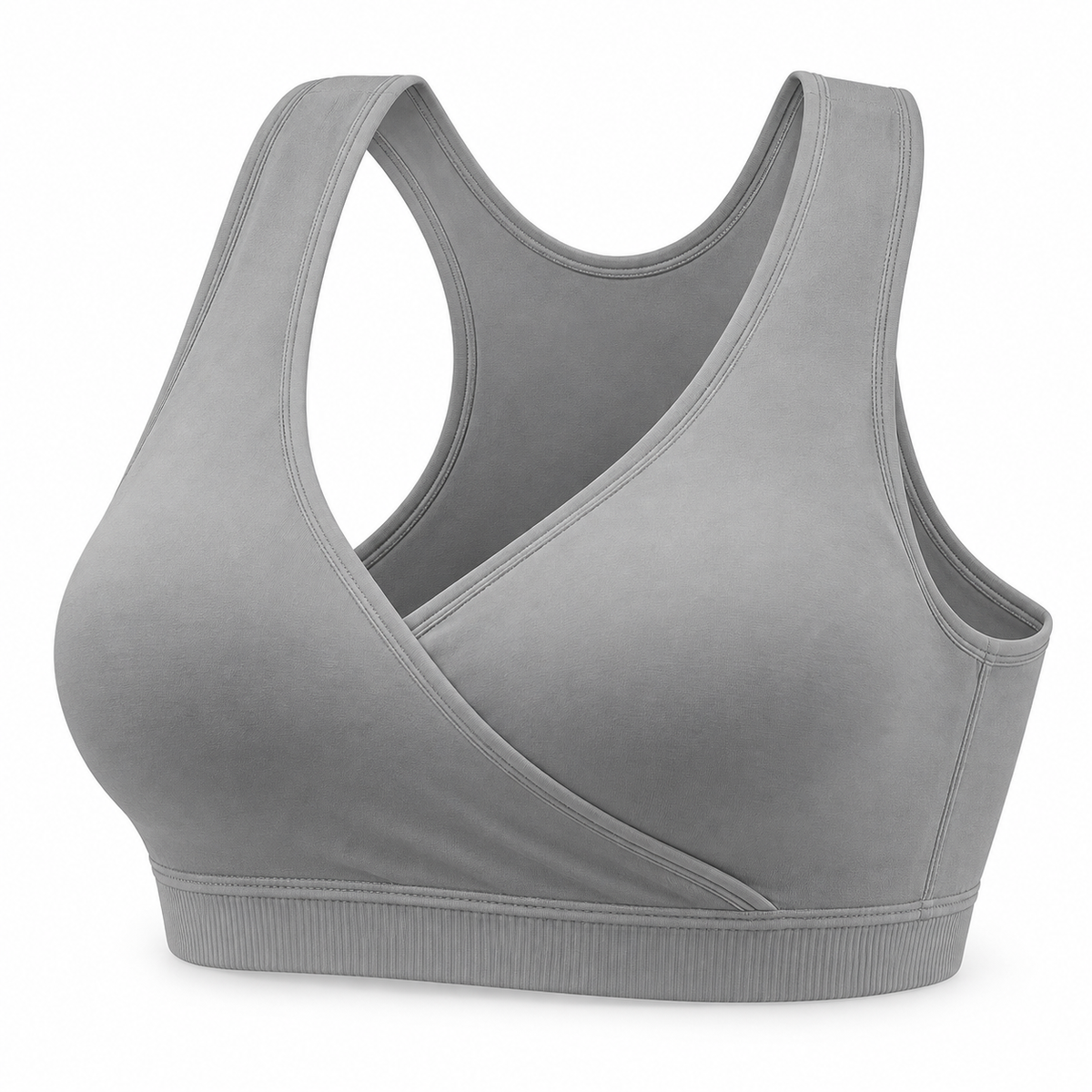 Bra de lactancia estilo deportivo con frente cruzado