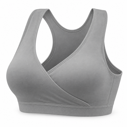 Bra de lactancia estilo deportivo con frente cruzado