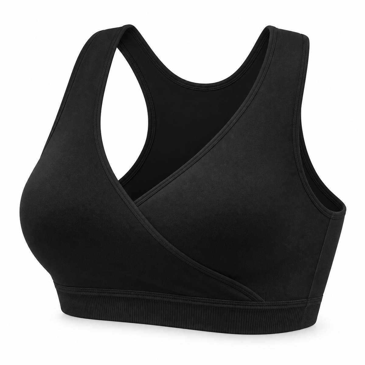 Bra de lactancia estilo deportivo con frente cruzado