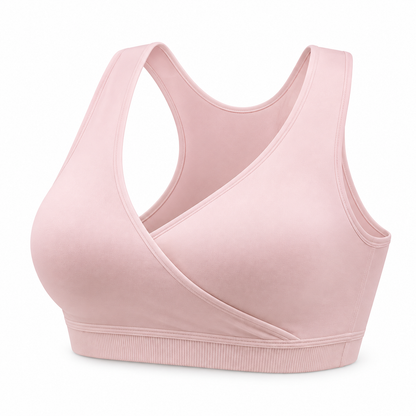 Bra de lactancia estilo deportivo con frente cruzado