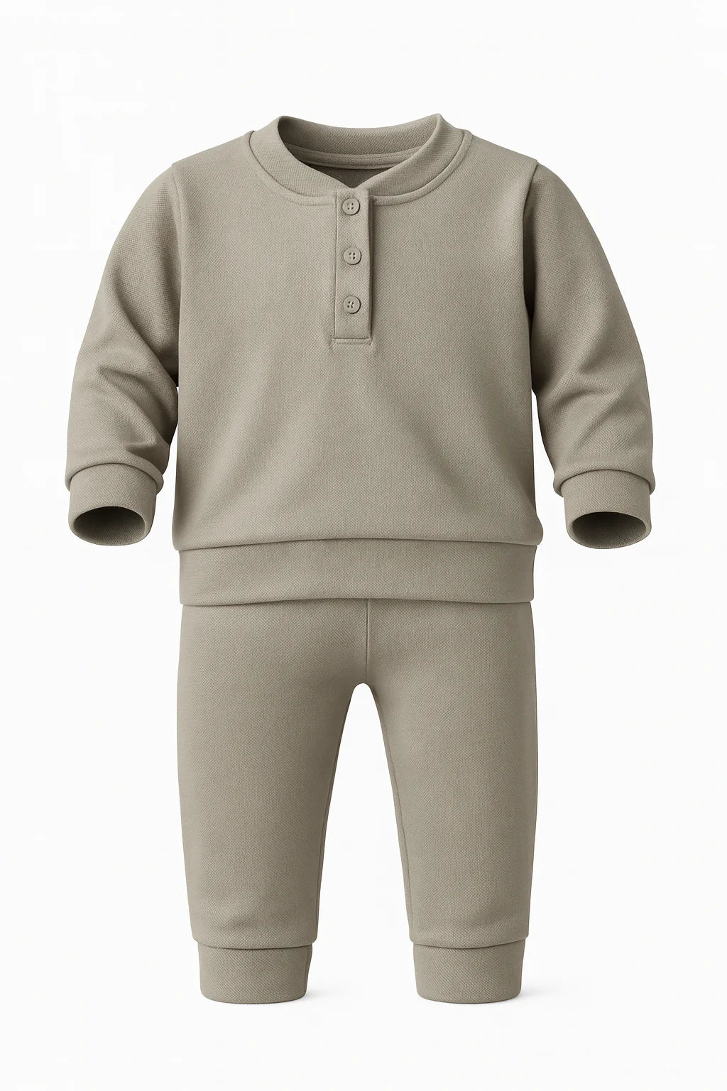 Two-Piece Henley Set