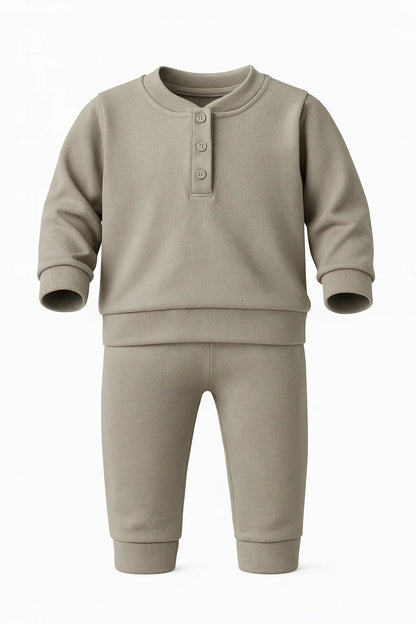 Two-Piece Henley Set